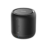 Anker Soundcore Mini Bluetooth Lautsprecher mit 15 Stunden Spielzeit, Fantastischer Sound, 20 Meter Bluetooth Reichweite, FM Radio und intensiver B
