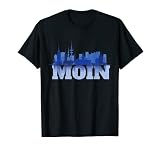 Moin Hamburg Skyline Meer Silhouette T-S