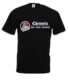Chemnitz Ehre Stolz Stadt City Ultras Fans Schwarze T-Shirt Geschenkidee -N/477-SW