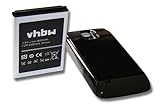 vhbw Akku kompatibel mit Samsung Galaxy S4 Mini Duos, S4 Mini LTE Handy Smartphone Telefon (3800mAh, 3,8V, Li-Ion) + Gehäuserückdeckel (schwarz)