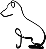 Hund minimalistische Kunstskulptur, Hund abstrakte Linie minimalistische Wandkunst, Metall Hund Kunstskulptur, Moderne minimalistische Kunst Ornamente für Zuhause (D)
