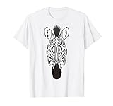 Zebra Face Halloween Kostüm Outfit Lustige Streifen Tier T-Shirt