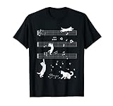 Notenschlüssel für Musiker, Katzenliebhaber, lustig, niedlich, Musiknotenschlüssel T-Shirt