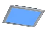 WOFI LED Deckenleuchte Oxon, Panel, Deckenlampe, Dimmbar, RGB-Farbwechsel, Aluminium, 20 W, 1.400 lm, 30 x 30 x 4,5 cm
