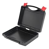 Angoily Kasten Hardware-Toolbox Hartschalenkoffer Fall für Werkzeuge Werkzeug-Organizer wasserdichtes Gehäuse Wartungswerkzeugkoffer Werkzeugbehälter Plastik Black