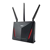 Asus RT-AC86U Home Office Router (Ai Mesh WLAN System, WiFi 5 AC2900, Gaming Engine, Gigabit LAN, App Steuerung, AiProtection, USB 3.0, VPN, PPTP, OpenVPN)