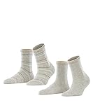 ESPRIT Damen Easy Stripe 2-Pack W SO Hausschuh-Socken, Grau (Storm Grey 3820), 39-42 (2er Pack)