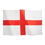 Runesol England-Flagge, 3 x 5, 91x152 cm, St. George's Cross, 4 Ösen, Englische Fußballflagge, Sechs-Nationen-Rugby, Premium-Fahnen für Drinnen und Draußen