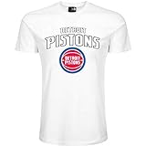 New Era Herren Detroit Pistons T-Shirt, Weiß, S