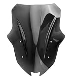 Motorrad Windschutzscheibe for Kawasaki Ninja 1000 Z1000SX Z1000 SX 2017-2019 Windschutzscheibe Windschutzscheibe ABS Motorrad-Covers Passend für die meisten Motorräder (Color : Black)