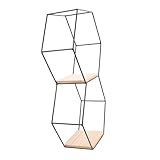 GREENADSCAPE Sechseckiges Gestell bücherstützen bücherregal ordnerregal corner shelves storage shelves raumdeko Kleberegal Wandmontiertes Aufbewahrungsregal Brett zum Aufhängen an der Wand H