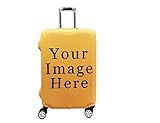 Personalisiert -Bedruckt mit Ihrem Foto und Text oder Logo am selben Tag Home-Travel Supplies-Trolley Koffer Protector Gepäckabdeckung Elastischer Koffer Trolley Protector Cover für Reisegeschenke