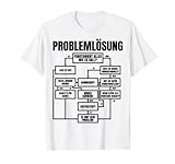 Männer Problemlösung - Prozess Diagramm - Lustiges Sprüche T-Shirt