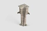 EGGER Innenecke Sockelleiste Esche grau für einfache Montage von 60mm Laminat Fußleisten | Inhalt 2 Stück | Kunststoff robust | Holz Optik grau