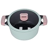 FOLOSAFENAR Suppentöpfe mit Deckel, Küchenutensilien 24 cm Suppentopf Antihaft-Suppentopf leicht zu reinigen für Gasherd, Elektroherd und elektromagnetischen Herd