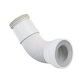 WC-Anschluß Abfluß weiß weiss WC-Abfluß Länge von 280 bis 550 mm flexibel Anschlussdurchmesser 80/110×100/120 mm
