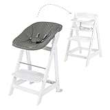 roba Hochstuhl, Born Up Click- Komplettset 2 in 1 mit Aufsatz- für Kinder ab 0 Monaten -Farbe weiß-g