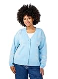 Zizzi Damen Große Größen Strickjacke Knöpfe Weihnachten Größe Gr XL Cerulean Comb