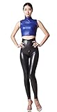 LinvMe Damen Sexy Hot Latex Pencil Pants Hohe Taille L