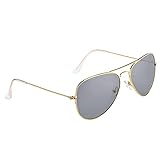 Pro Acme Sonnenbrille Herren Pilotenbrille Klassisch Polarisiert Pilot Sonnenbrille, Premium-Militärstil Eyewear UV400 Schutzobjektiv (Gold Rahmen | Grau Linse)