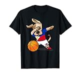Dog Dabbing Basketball Philippines Jersey Sport Lover Gift T-Shirt