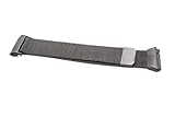 vhbw Ersatz Armband kompatibel mit Fitbit Ionic Fitnessuhr, Smartwatch - 23,5 cm Edelstahl schwarz Magnetverschluss
