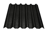 Onduline Easyfix Compact Dachplatte Wandplatte Bitumen Wellplatte 1x0,82m - (schwarz)
