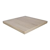Spanplatte Sonoma Eiche natur, für Möbelbau, als Tischplatte, Schreibtischplatte, Arbeitsplatte - Stärke: 38 mm, Maße: 100x100 cm