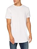 Build Your Brand Herren Shaped Long Tee T-Shirt, weiß (White), XL