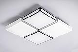 Venustein Lampe - LED Deckenleuchte Ø50 cm 48Watt , Schwarz & Weiß Deckenlampe ideal für Zuhause [Energieklasse A+] (Schwarz & Weiß Tageslicht)