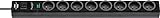 Brennenstuhl Steckdosenleiste mit Überspannungsschutz, 8 Steckdosen, schwarz, 1150611608