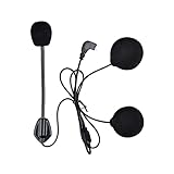 JUANJUAN Passt for Fx6. Motorrad Bluetooth Intercom-Kopfhörerteile Hartes weiches Mikrofon fit for Fx6. Intercom Motorradzubehör (Color : Soft Microphone)