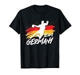 Handball Team Deutschland Flagge Handballer Ball Sportspieler T-S