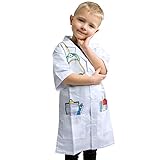 Woopie Arztkittel für Kinder| Arztkostüm | Doktorkostüm | Kinderkostüme | Kostüme für Junge Mädchen | Rollenspiele | Spielzeug für Kinder ab 3 Jahren