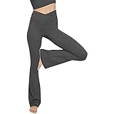 JoyJoy Trainingshose für Damen Modale Baumwolle Pumphose Laufen Sport Leggings Freizeitliche Fitnesshose mit Hohe Taille Bauchkontrolle für Yoga und Jogger