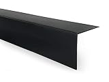 Quest PVC Winkelprofil Kunststoff Selbstklebend Kantenschutz Eckenschutz Eckleiste Winkelleiste, 20x20mm, 150cm, schw