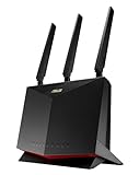 ASUS 4G-AC86U LTE WLAN-Router (WiFi-5 AC2600, SIM Slot, LTE Cat. 12 bis zu 600 Mbits, Gigabit LAN, AiProtection), 90IG05R0-BM9100, Router 4G - Wi-Fi 5