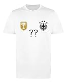 Comedy Shirts Trikot - Deluxe 2016 - DE - WUNSCHDRUCK - Damen Trikot - Weiss/Schwarz-Gold Gr. M
