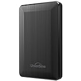 UnionSine Ultra Slim 1TB Externe Tragbare Festplatte 2,5 Zoll USB 3.0 Backups HDD Tragbarefür für TV,PC,Mac,MacBook, Chromebook, Wii u, Laptop,Desktop,Windows HD2513