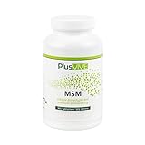 PlusVive - MSM Tabletten - hochdosiert: 1000 mg MSM pro Tablette - mit Bioverf+ügbarkeitsmatrix - 365 vegane Tabletten - Laborgeprüft