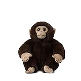 WWF Plüsch WWF01102, WWF ECO Plüschtier Schimpanse (23cm), besonders Flauschige und lebensechte Plüschtierkollektion des WWF, hohe Qualitäts- und Sicherheitsstandards, auch für Babys geeignet