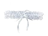 Pet-Jos Brautstrumpfband mit weißer Spitze, Strumpfband für die Braut, Hochzeitsstrumpfband, Geschenk für Braut
