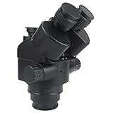 DOGBOO 7X-45X 3,5X-90X Trinokulares Mikroskop mit simultaner Brennweite Zoom-Stereomikroskopkopf 0,5X 2,0X Hilfsobjektiv C-Mount-Kamera (Color : White)