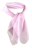 TigerTie Damen Chiffon Nickituch in rosa einfarbig unicolor - Halstuch Größe 50 cm x 50 cm