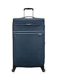 American Tourister Softtrolley GRANDE L erweiterbar 4 Lenkrollen integrierter 3-stelliger Zahlenschloss mit TSA Funktion Geräumiges Hauptfach, 1438 Indigo, L, Erweiterb