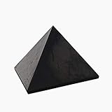 Original Schungit Pyramide aus Karelien | Zur Verwendung als Heilstein, Wasserstein oder Schutzstein vor Strahlung | Mit Zertifikat aus der Zazhoginskij Mine