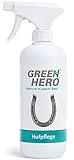 Green Hero Hufpflege für Pferde 500 ml Pflegt Haut und Huf bei Strahlfäule Mauke und Hautverletzungen Strahlpflege Huf Pflege Spray auf natürlicher Basis Made in Germany