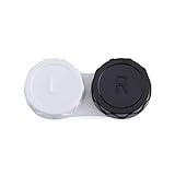 wnfbgywk Kontaktlinsenbehältnis Lila Box Stauraum Kontaktbrille Kosmetikbox Double Beauty Tools (Black, One Size)