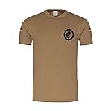 BW Tropen Einzelkämpfer Bundeswehr Lehrgang Ausbildung Abzeichen T-Shirt#39221, Größe:M, Farbe:Khaki