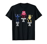 Engineer Robotic input no evil Technik Maschinen T-Shirt